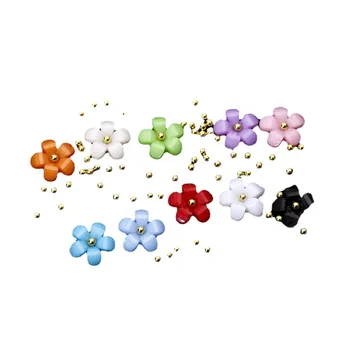 Flori acrilice & Margele Nail Farmece 3D 4mm Flori(300pcs) 0,6 mm Margele(100buc) pentru Unghii Acrilice, Decoratiuni DIY Piese de Decor