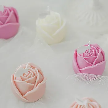 Flori de trandafir Lumanare Mucegai pentru DIY Lumânare Face Mucegai Silicon Lut Rășină-Gips Mucegai Manual Favoruri de Partid