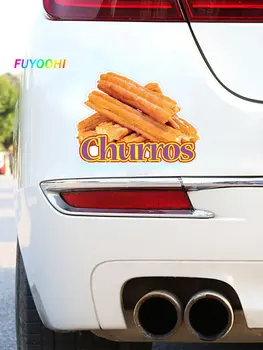 FUYOOHI Juca Autocolante pentru Churros Concesiune Restaurant Alimente Masina Autocolante de Vinil JDM Impermeabil Bine Decal Accesorii Auto