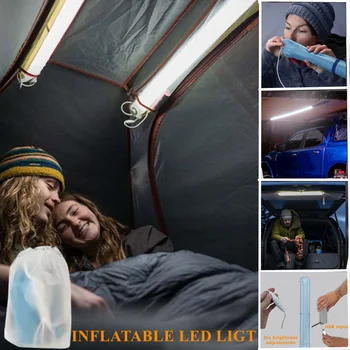 Gonflabila Camping Lanterna Portabila de Camping Light LED USB Reîncărcabilă Lampă în aer liber, de Călătorie de Urgență Lampă Portbagaj Lumina de Noi
