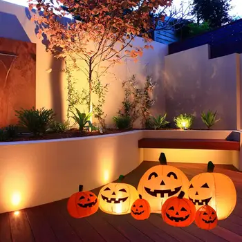 Halloween-Dovleac Gonflabil Cu Lumini LED-uri Pentru Exterior, Curte Gradina Decoratiuni de Craciun Decoratiuni de Halloween Decor Pentru Casa