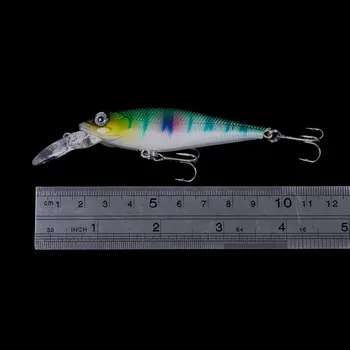 HENGJIA 1buc plastic momeli de pescuit, momeală de pescuit pește momeală de pescuit Carlige de 11,8 g 10cm Scufundări 0.6-1.5 m