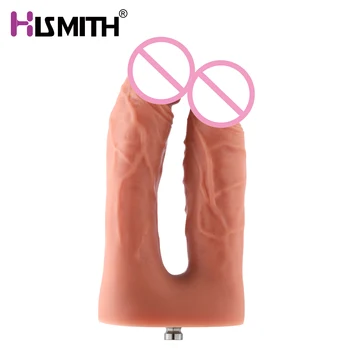 Hismith Silicon Penetrator Dublu Vibrator KlicLok Sistem de Sex Mașină Accesoriu g spot anal vaginal cap dublu masaj vibrator