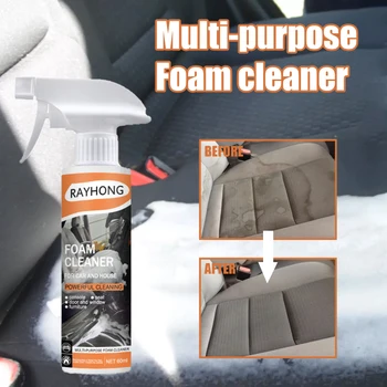 Interioare Auto Foam Cleaner Spray Auto Piese De Interior Scaun Volan Piele Curat Masina Agent De Curățare Car Wash Spumă Spray