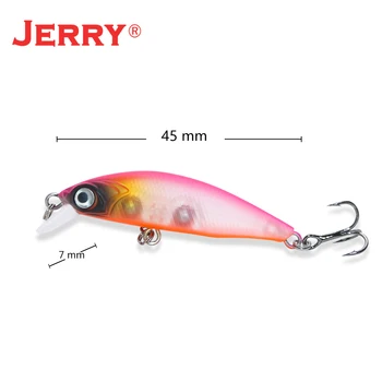 Jerry Pentru Filare Micro Jerkbait Minnow Atrage Scufundări Plug Scufundarea Lentă Greu Momeală Artificială 45mm Pescuit Pescuit