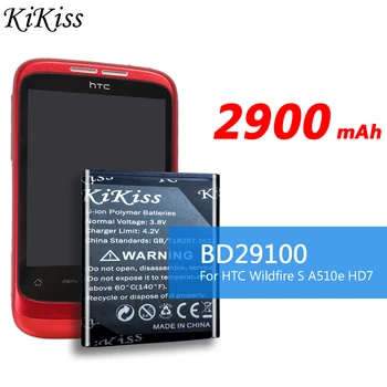 KiKiss 2900mAh Telefon Baterie Reîncărcabilă BD29100 Pentru HTC Wildfire S G13 A510C A510e HD3 HD7 HD7S T9292 T9295 T9292 Baterii