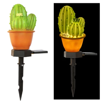 LED Ananas Cactus în Formă de Lampă Solară la Sol de Lumină Solară în aer liber, Decoratiuni de Gradina Lampa Impermeabil Peisaj Lumini