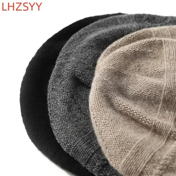 LHZSYY Lână Tricot Pălărie Doamnelor Moda de Iarnă Cald Pălărie de Protecție Cupluri Versatil Acoperi Capul Pac High-End Adult Accesorii