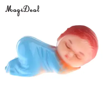 MagiDeal 24buc Mini Copil de Dormit Cifre Păpușă Fată Băiat Copil de Dus Favoarea Partidului Sac de Umplere Masă Acasă Decoratiuni-Plastic