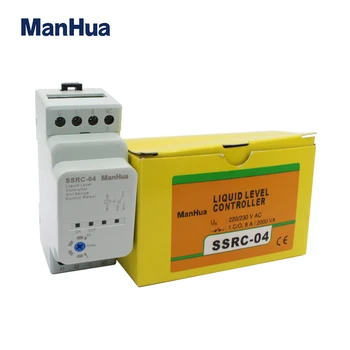 Manhua 220/230V 50/60Hz șină DIN SSRC-04 controler de nivel lichid reglabile 5-50kΩ