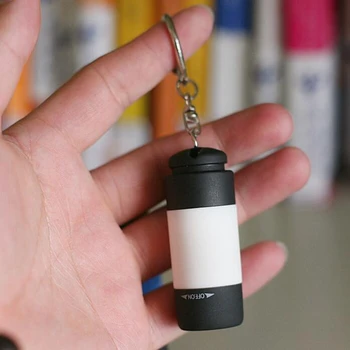 Mini USB reîncărcabilă lanterna led-uri în aer liber mic breloc de lumină portabile, din plastic lanterna de culoare aleatorii