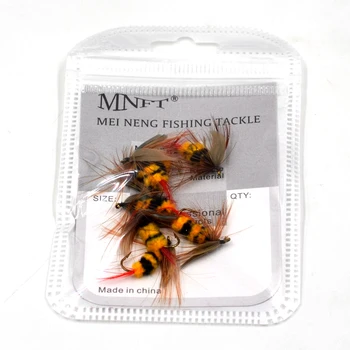 MNFT 10BUC Sau 6PCS 10# Mayfly Realiste Bumble Bee Fly de Pescuit Păstrăv Artificiale de Pescuit Momeală, Momeală Trei Opțiuni de Ambalare