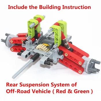 MOC Bloc Tehnice Părți 78pcs Suspensie Spate Sistem de Vehicul Off-Road sunt compatibile cu Lego pentru copii Jucărie
