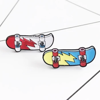 Moda de zi cu Zi Camera Email Pin Creative glob de Cristal Pantofi Skateboard Bea Crăciun Brosa Bijuterii Cadouri pentru Copii buni Prieteni