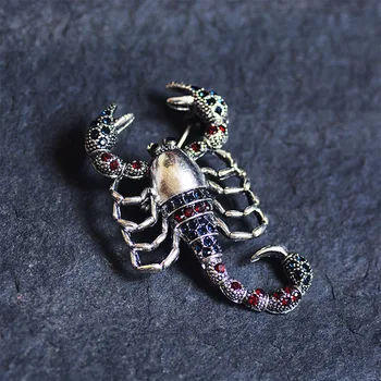 Muylinda Scorpion Stras Broșă Pin Femeile Metal Pin Eșarfă Clip Ace Și Accesorii Broșe