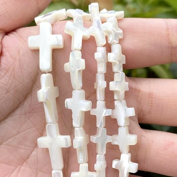 Naturale Cruce Albă Shell Mama De Perla Liber Margele Spacer Pentru a Face Bijuterii DIY Brățară Colier Handmade 6/8/10mm