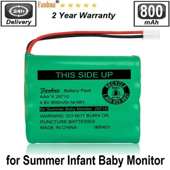 Ni-MH 4.8 V 800mAh Baterie de schimb 29580-10 pentru Summer Infant Baby Monitor 29580 29590 29610 29620 29630 29710 29740 29790