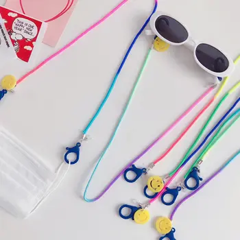 Noi bomboane de culoare moda casual nailon coarda colier lanț de ochelari