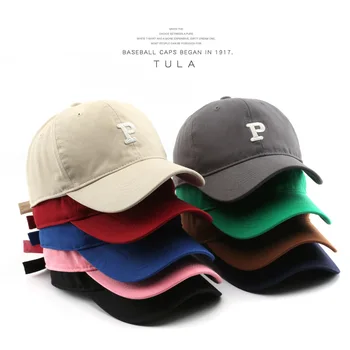 Noi Bumbac Șapcă de Baseball pentru Femei și Bărbați Moda Litera P Snapback Hat Casual Hip Hop Pălării 2022 Vara Viziere Capac Unisex