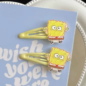 Noi Spongebob Squarepants Patrick Star Kawaii Clip De Păr Drăguț Ins Fata Dulce Inima De Desene Animate Breton Clip Pălării De Păr Clip
