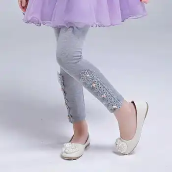 Noua Moda pentru Copii Fete Pantaloni de Toamna pentru Copii Jambiere Bumbac Elastic Talie Cald Legging pentru 2-8 Ani Pantaloni Fete