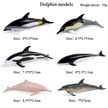 Oenux Animale Ocean Megalodon Delfin, Pește, Homar Balena Rechin Mare Model De Viață Figurine In Miniatura Copil De Educație Jucarii Cadou