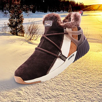 ONEMIX Bărbați Cizme Casual de Iarna blana Mare de Top Adidași din Piele Noua Epocă Cald Confortabil de Pluș Zăpadă Cizme Glezna Pantofi de Mers pe jos