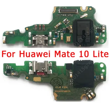 Original Portul de Încărcare Pentru Huawei Mate 10 Lite Light Pro Taxa de Bord Conector USB Panglică Socket Flex Înlocuire Piese de Schimb