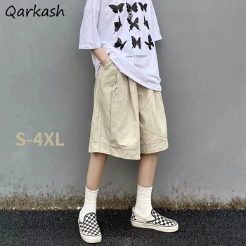 Pantaloni Casual Femei Solide de Vara Cargo Japonez Stilul Streetwear Colegii de Cuplu S-4XL de Agrement Chic All-meci Jos Unisex Pur