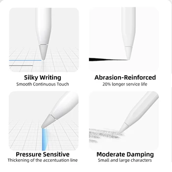 Pentru Apple Pencil Sfat de Schimb Peniță de Înlocuire Sfat Pentru Apple Pencil 1-a a 2-a Generație De Apple Creion, Peniță de Stilou Sfat 2/3/4buc