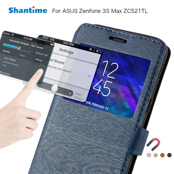 Pentru Asus Zenfone Max 3S ZC521TL Telefon Caz Pentru Asus Zenfone 4 Max ZC520KL Fereastra de Vizualizare Cartea Caz Moale Tpu Silicon Capac Spate