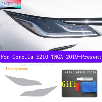 Pentru Toyota Corolla Cruce M20E E210 2019-2023 Masina Faruri Lampă Față Tentă de Negru Film Protector Transparent de Protecție Autocolant