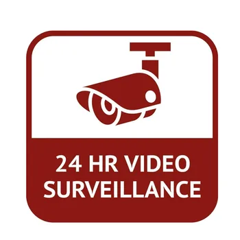 Personalitate CCTV 24 de Ore de Supraveghere Video Auto Autocolant Amuzant PVC Decal 15.9 CM*15.9 CM