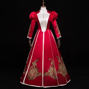 Personalizabil Deluxe Regale Europene Medievale Victorian Costum Femei Rochie De Regina Petrecere În Costume De Epocă Rochie De Bal Rochie De Seara