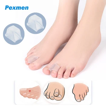 Pexmen 2 buc Gel Tep Separator pentru Suprapun Degetele Degetul Mare de Aliniere Bunions Corector Corect Degetele de la picioare și Inflamație la picior de Relief Protector
