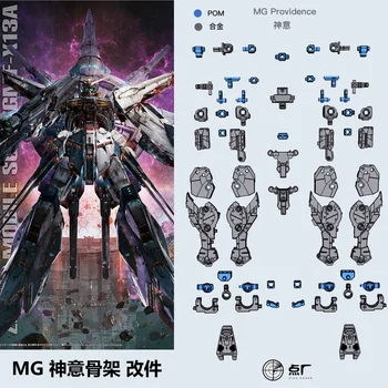 PFS02 MG 1/100 Libertatea Gundam 2.0 JUSTIȚIE GUNDAM PROVIDENCE GUNDAM Aliaj Cadru Accesorii Piese Metalice de Acțiune Jucărie Cifre