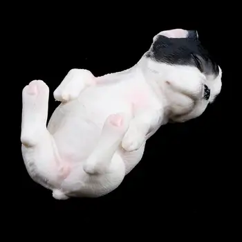 Plastic Pădure Realist Ocean Animale - De Dormit Franceză Caine Catelus Figurina Animal De Companie Eduactional Jucării De Colecție #C