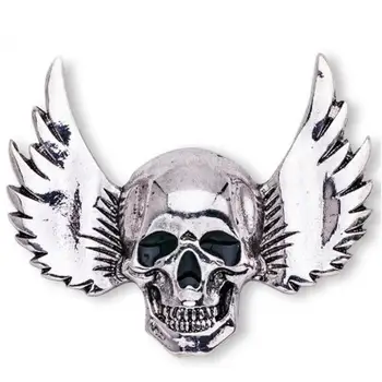 Punk Aripi de Metal Skull Brosa Bărbați Personalitate Hip-Hop Rock Biker Bijuterii