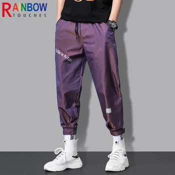 Rainbowtouches Brand De Moda Mens Pantaloni Stil Sport Lega Picioarele Pantaloni Uscare Rapidă Reflecție Pantaloni Salopete De Calitate Superioara