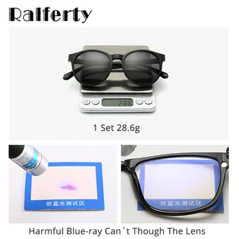 Ralferty 5 In 1 Runda Clipuri Pe Ochelari Polarizati Femei UV400 Anti Albastru Magnetic ochelari de Soare de Conducere Optic Ochelari de Soare Rama