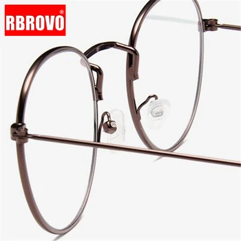 RBROVO 2021 Moda de Metal ochelari de Soare Femei Vintage de Designer de Brand Oglindă Plană Ochelari rotunzi Street Bate Oculos Gafas De Sol
