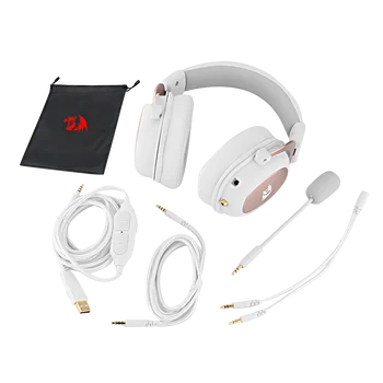 Redragon H510 Zeus cu Fir de Joc pentru Căști - 7.1 Surround Stereo - Spuma de Memorie Ear Pad Detasabil Microfon Pentru PC/PS4 și Xbox One