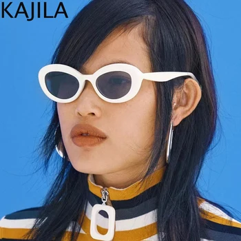 Retro Mici, Ovale ochelari de Soare Femei 2022 Brand de Lux Rotund Ochelari de Soare pentru Femei de Culoare Verde Ochelari de Nuante UV Lentile Protejate