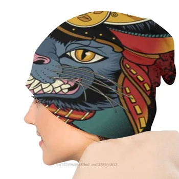 Samurai Pisica Capota Homme De Toamnă De Primăvară Pălărie Subțire Chelioși Căciuli Capace Pentru Barbati Femei Creative Bumbac Pălării