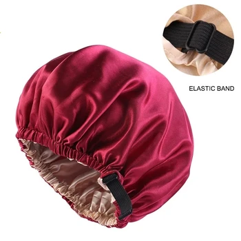 Satin Hair Capac Pentru Dormit Invizibil Plat Imitație de Mătase Rundă de ingrijire a Parului pentru Femei Pălării Ceremonia de Buton Reglare Noapte Pălărie