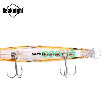 SeaKnight SK046 Minnow 25.5 g 130mm 0-0.5 M 1 BUC Plutitoare Momeală de Pescuit Anti-coroziune Cârlige de Greu de Pescuit Nada Wobbler nada