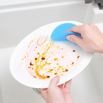 Silicon de spălat Vase Perie Oil-free Ștergar de Bucătărie Consumabile Oală Castron Perie Artefact de uz Casnic de Curățare Pânză Multifuncțional