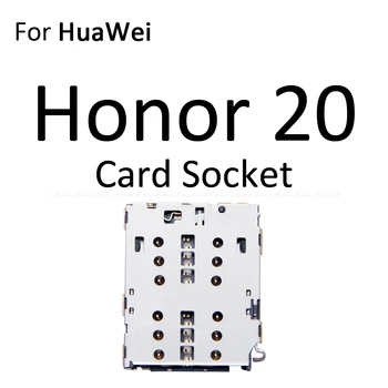 Sim Card Micro SD Soclu Suport Slot Tava Reader Pentru HuaWei Honor Vizualiza 20 Pro Lite 20i Adaptor Conector Container