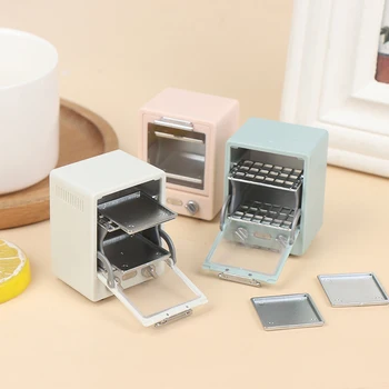Simulare De Bucătărie Casă De Păpuși Decor Accesorii Mini Verticale Cuptor Cu Microunde Vas De Copt Model De Mobilier In Miniatura Jucărie