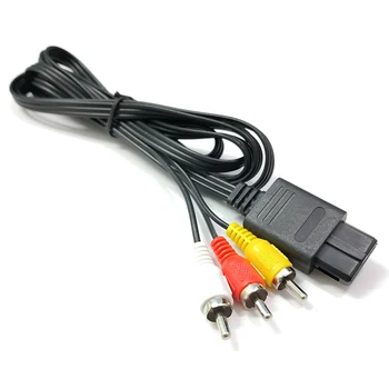 SNES N64 Gamecube 6FT RCA AV TV Audio Video, Cablu Stereo Cablu Pentru Nintend 64 Superb Proiectat Durabil